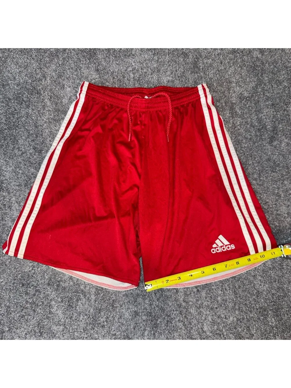 Adidas Red Athletic Shorts Mens MD Vtg y2k 90s Rare